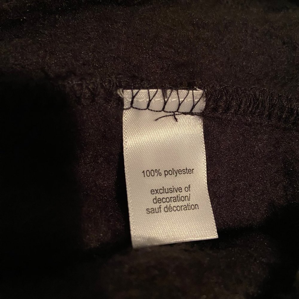 Maurices NWT Women's Black Buffalo Plaid Trim Teddy Sherpa Sweatshirt Size XS - Picture 6 of 10